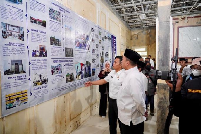 Sempat Rusak Akibat Bencana, Menteri Nusron Tinjau Kantah Aceh Tamiang